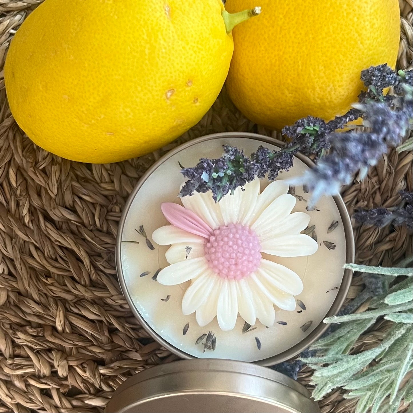 Lemon Lavender Wickless Candle