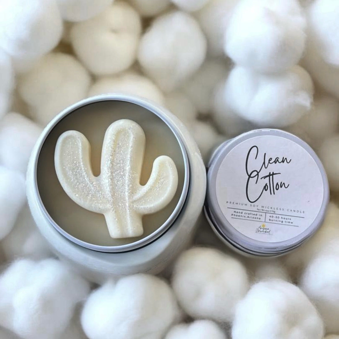 Clean Cotton Wickless Candle