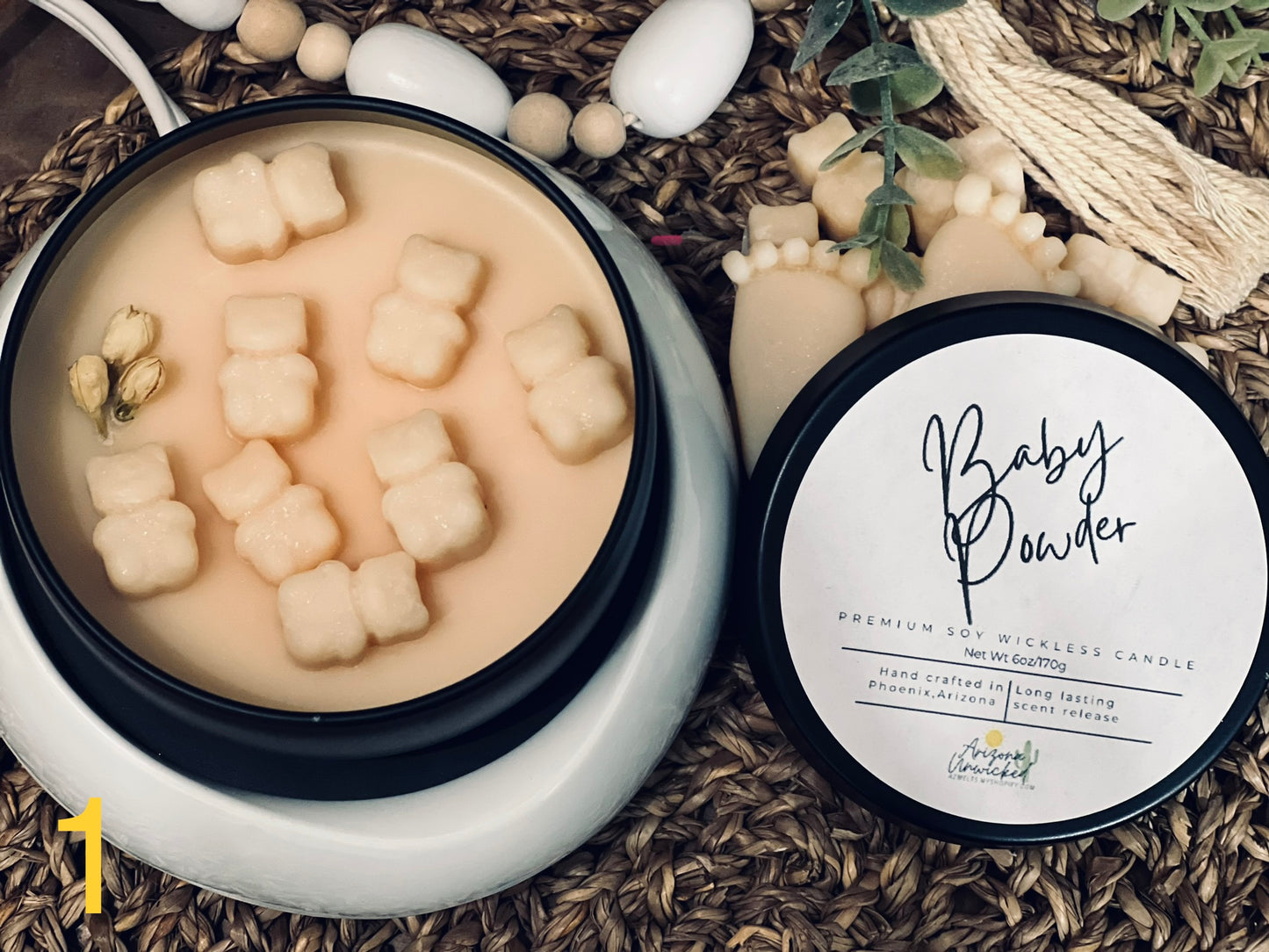 Baby Powder Wickless Candle