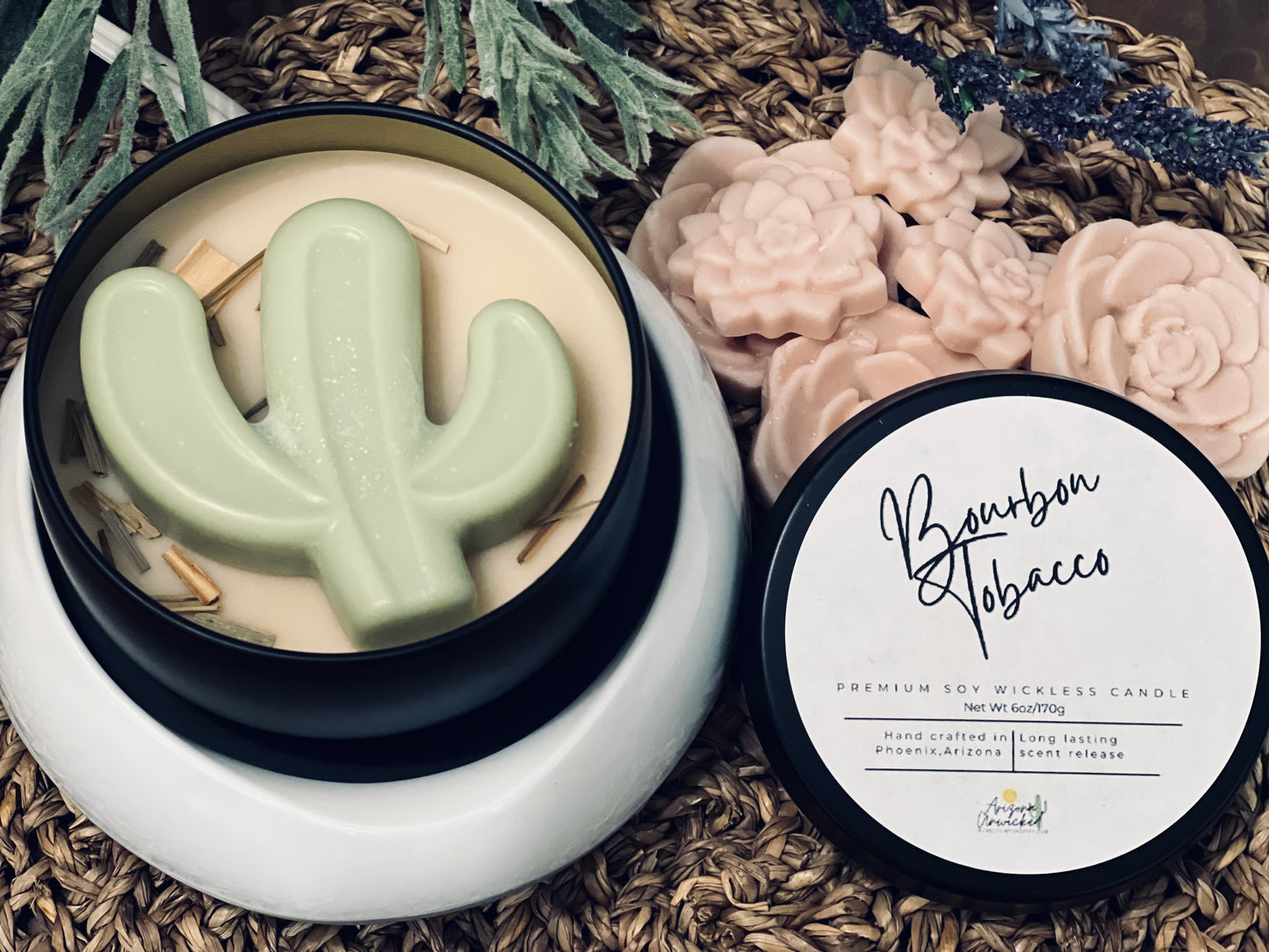 Bourbon Tobacco Wickless Candle