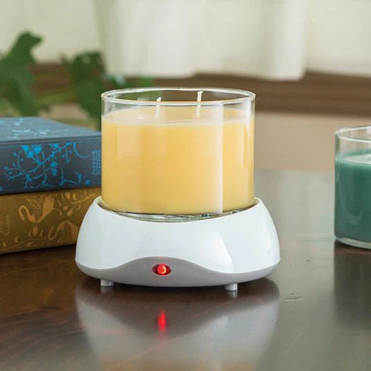 Auto Shutoff Warmer + One Wickless Candle