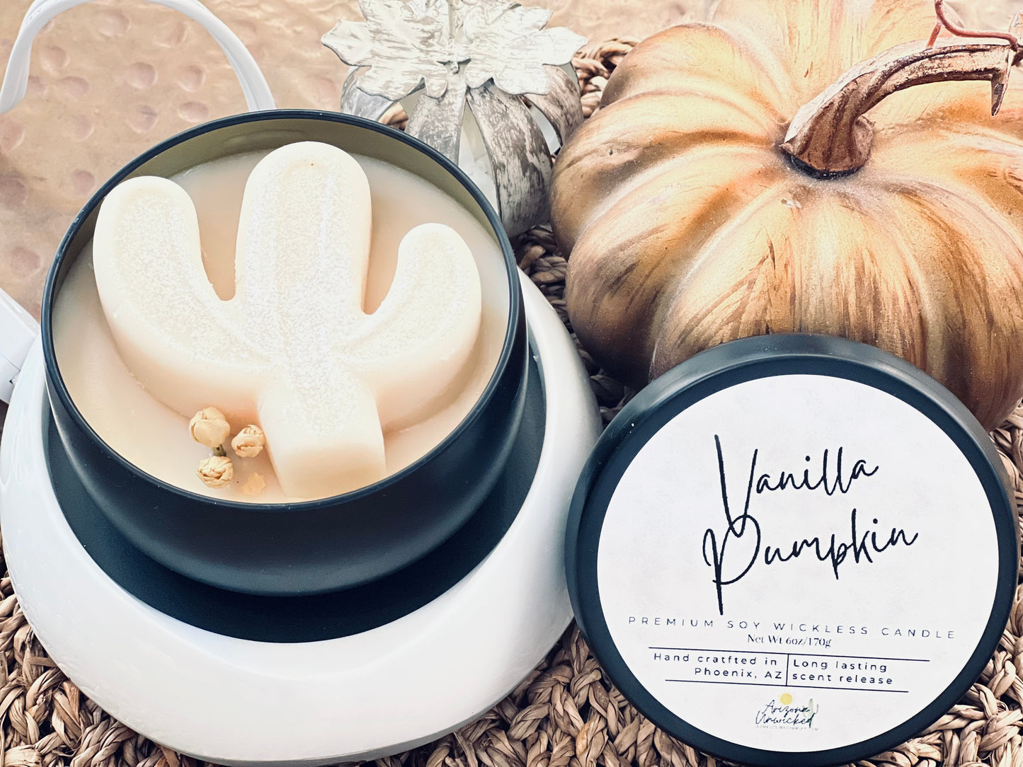 Vanilla Pumpkin Wickless Candle