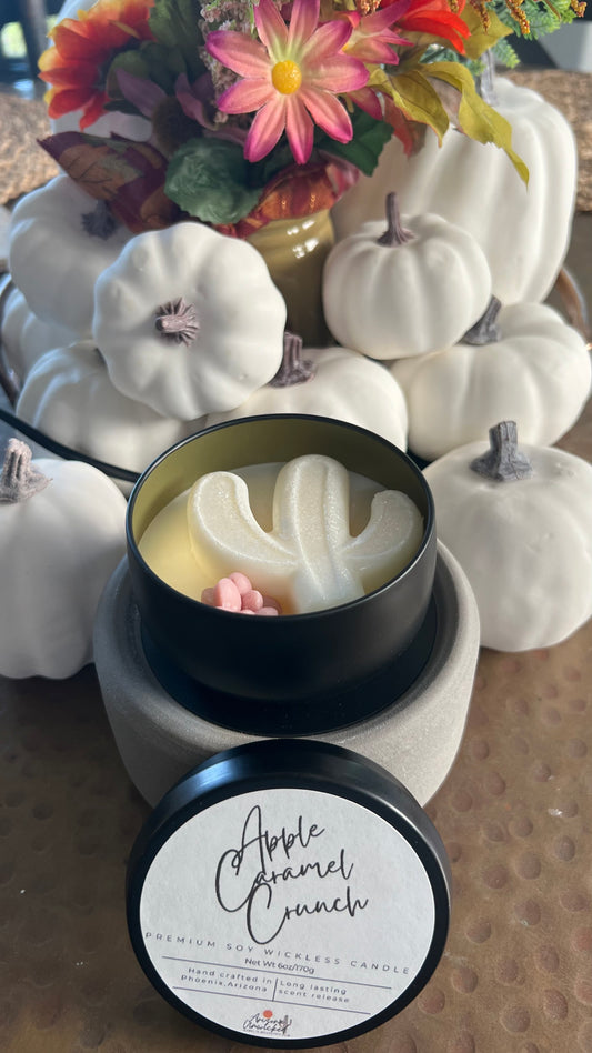 Apple Caramel Crunch Wickless Candle
