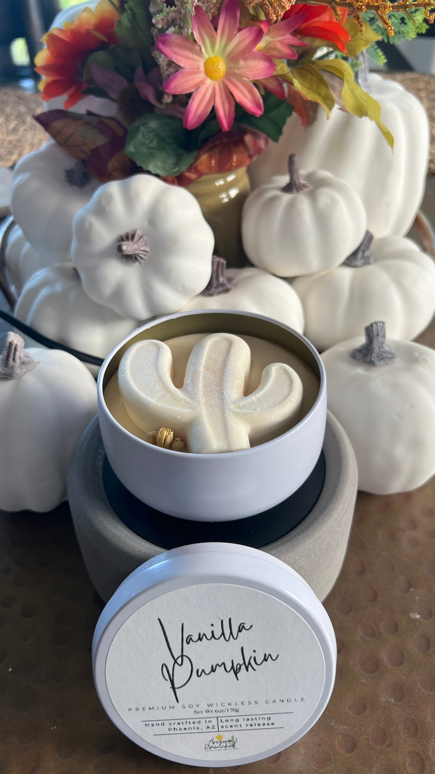 Vanilla Pumpkin Wickless Candle