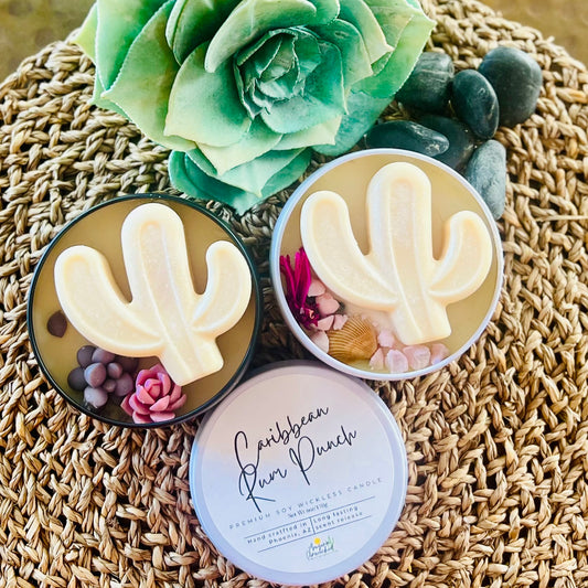 Caribbean Rum Punch Wickless Candle