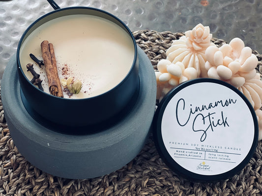 Cinnamon Stick Wickless Candle