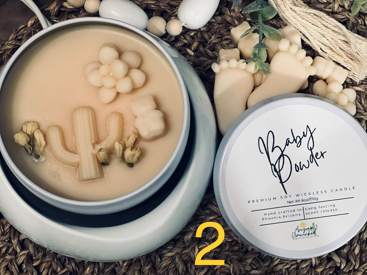 Baby Powder Wickless Candle