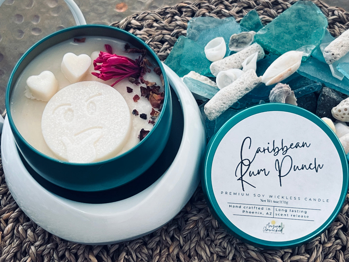 Caribbean Rum Punch Wickless Candle