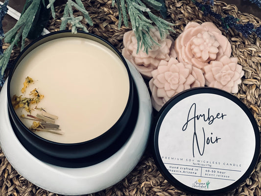 Amber Noir Wickless Candle